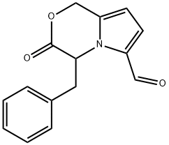 3-Oxo-4-benzyl-3,4-dihydro-1H-pyrrolo [2,1-c] oxazine-6-methylal Structure