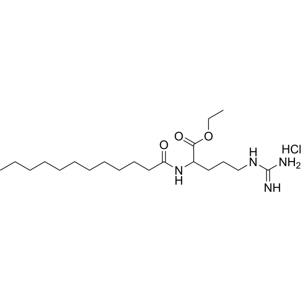 Ethyl Lauroyl Arginate Hydrochloride Structure