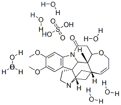 Brucine sulfate heptahydrate Structure