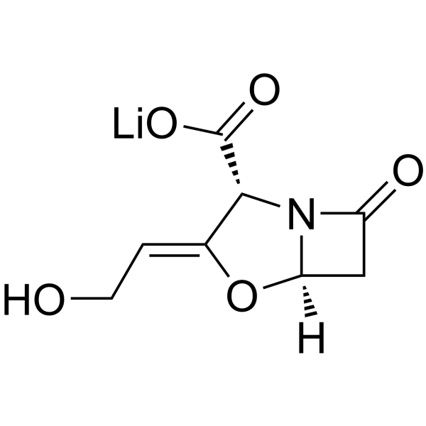 Clavulanate lithium Structure