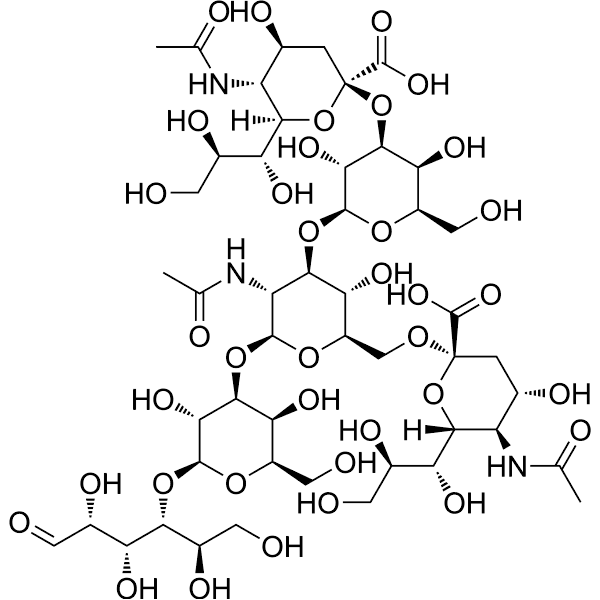 Disialyllacto-N-tetraose Structure