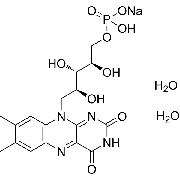 Riboflavin phosphate sodium hydrate Structure