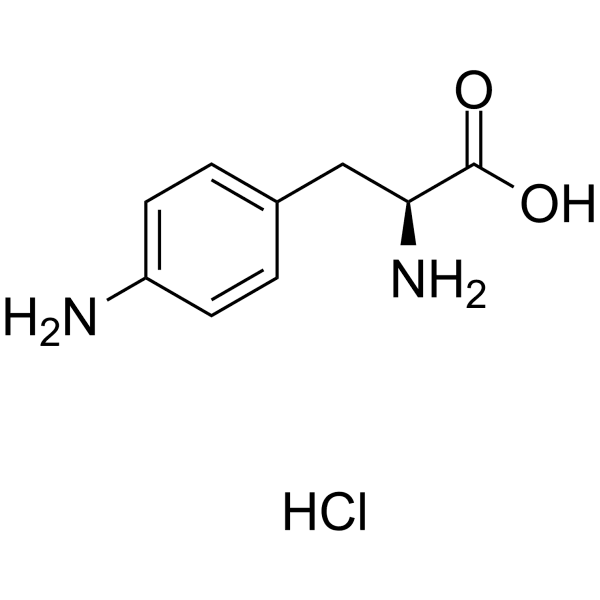 4-Amino-L-phenylalanine hydrochloride Structure