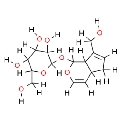 Aucubin Impurity 4 (Bartsiosid) Structure