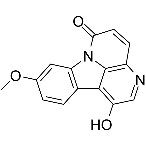1-Hydroxy-9-methoxycanthin-6-one Structure