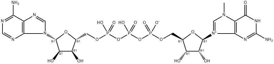 N7-Methyl-guanosine-5'-triphosphate-5'-adenosine Structure