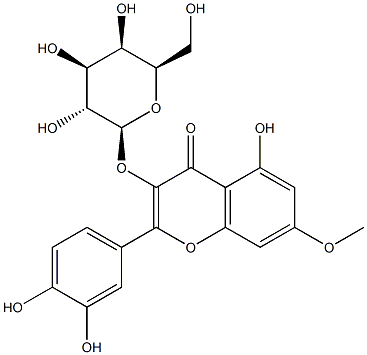 Rhamnetin 3-galactoside Structure