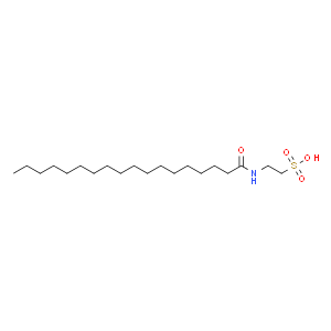 2[(1-OXOOCTADECYL)AMINO]-ETHANESULFONIC ACID  Structure