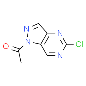 1-(5-Chloro-1H-pyrazolo[4,3-d]pyrimidin-1-yl)ethanone  Structure