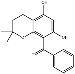 8-Benzoyl-5,7-dihydroxy-2,2-dimethylchromane Structure