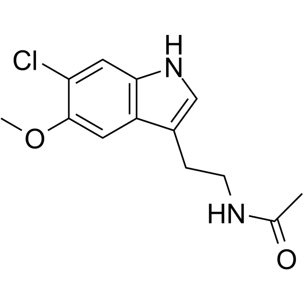 6-Chloromelatonin Structure