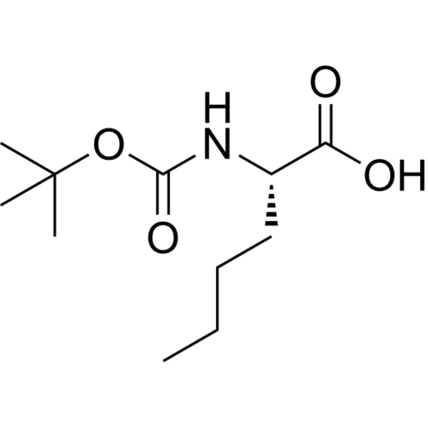 Boc-Nle-OH Structure