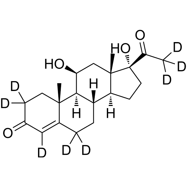 21-Deoxycortisol-d8 Structure