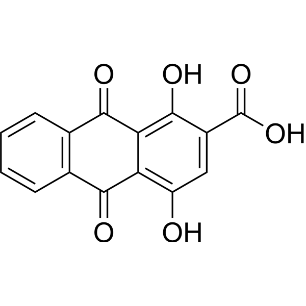 2-Quinizarincarboxylic acid Structure