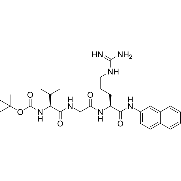 Boc-Val-Gly-Arg-βNA Structure