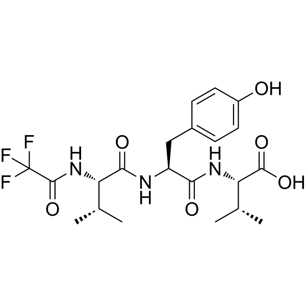 Trifluoroacetyl tripeptide-2 Structure