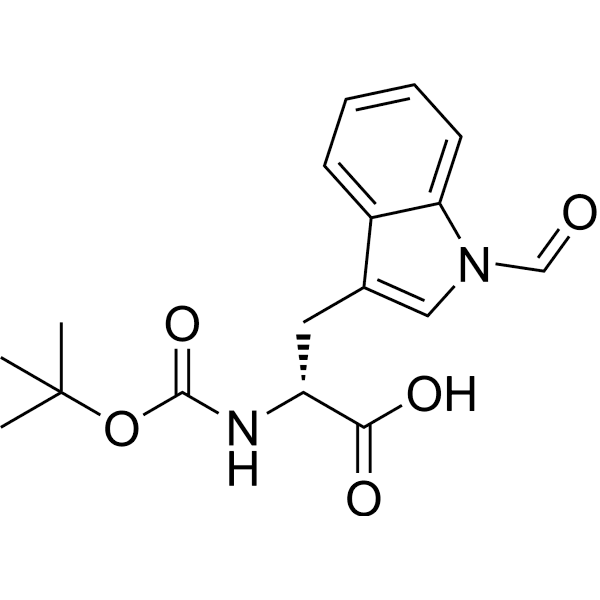 Boc-D-Trp(For)-OH Structure