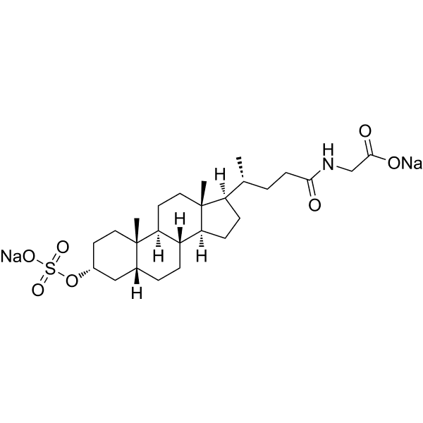 Glycolithocholic acid 3-sulfate disodium Structure