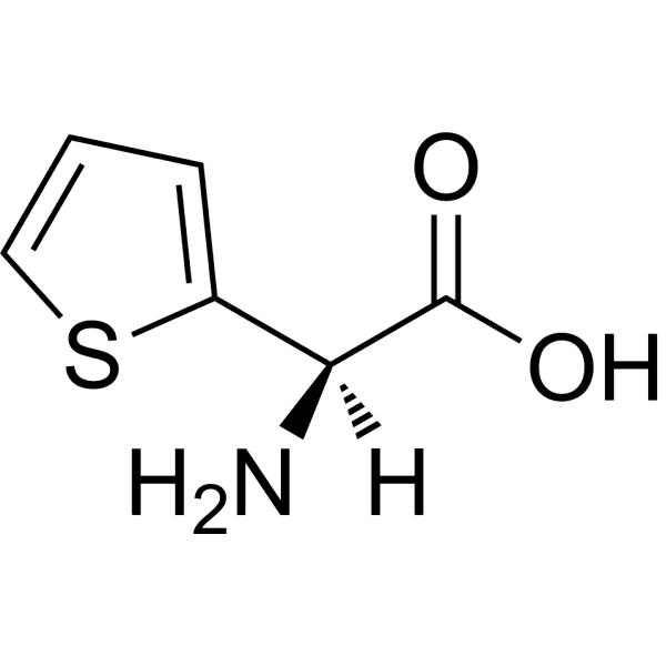 (R)-2-Amino-2-(thiophen-2-yl)acetic acid Structure