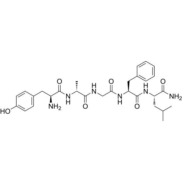 [D-Ala2] Leu-Enkephalinamide Structure