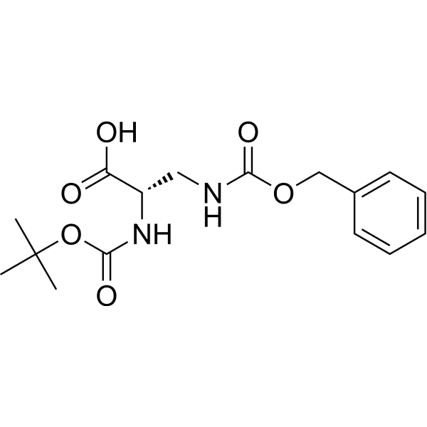 (S)-3-Benzyloxycarbonylamino-2-(Boc-amino)propionic acid Structure