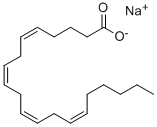 Arachidonic acid sodium salt Structure