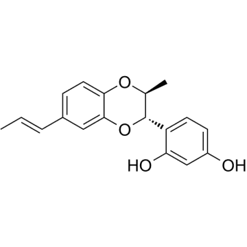 2',4'-Dihydroxy-3,7':4,8'-diepoxylign-7-ene Structure