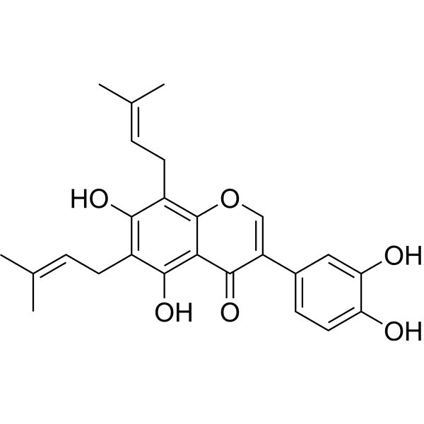 6,8-Diprenylorobol Structure