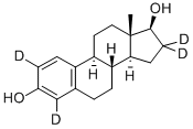 17β-Estradiol-d4 Structure