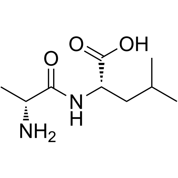 D-Alanyl-L-leucine Structure