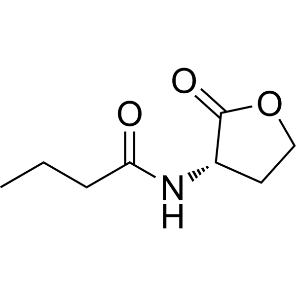 N-Butanoyl-L-homoserine lactone Structure