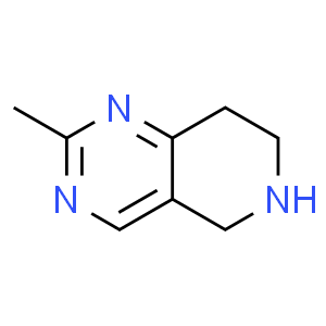 5,6,7,8-tetrahydro-2-methyl-Pyrido[4,3-d]pyrimidine  Structure