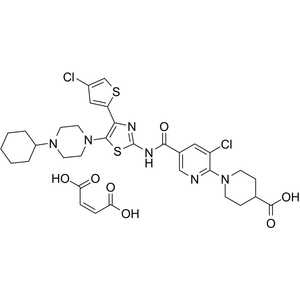 Avatrombopag maleate Structure
