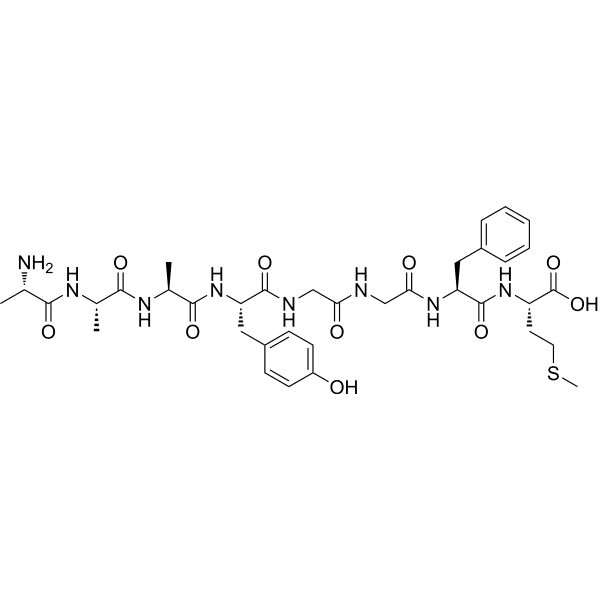 Ala-Ala-Ala-Tyr-Gly-Gly-Phe-Met Structure