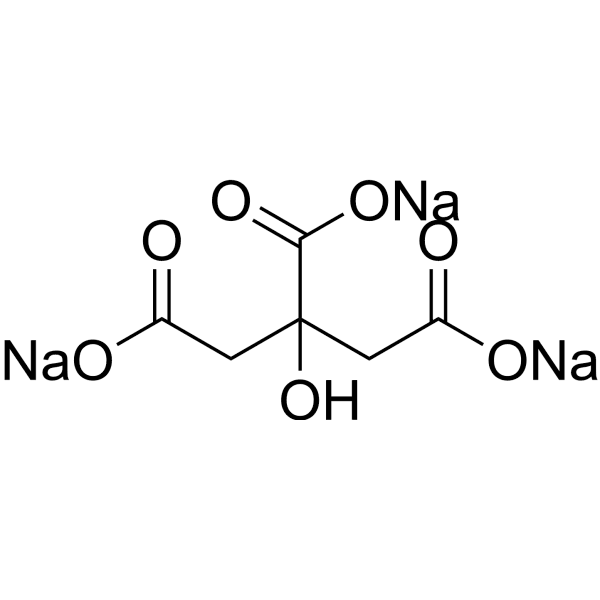 Citric acid trisodium Structure