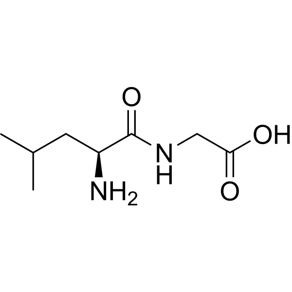 H-Leu-Gly-OH Structure
