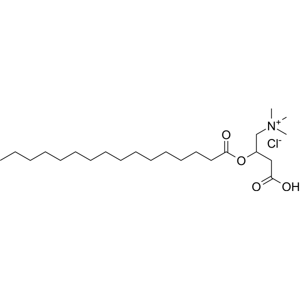 Palmitoylcarnitine chloride Structure