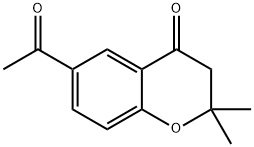 6-Acetyl-2,2-dimethylchroman-4-one Structure