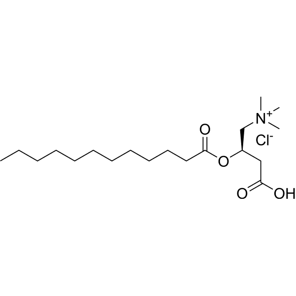Lauroyl-L-carnitine chloride Structure