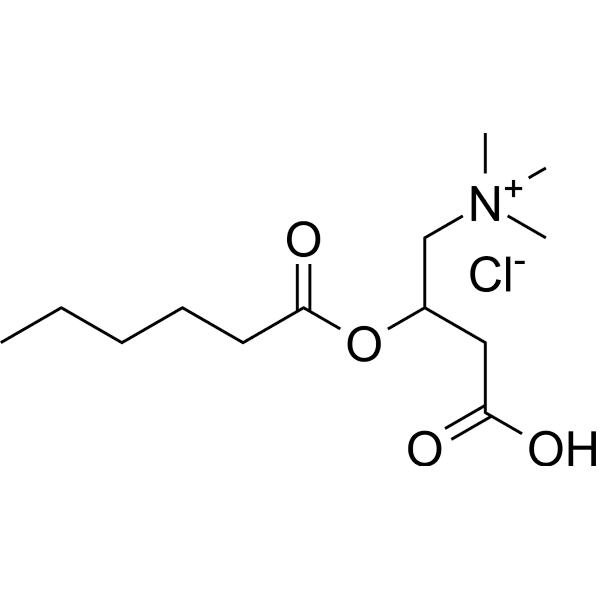 (±)-Hexanoylcarnitine chloride Structure
