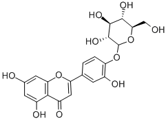 Luteolin 4'-O-glucoside Structure