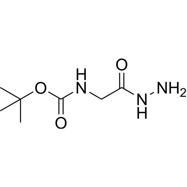 tert-Butyl (2-hydrazinyl-2-oxoethyl)carbamate Structure