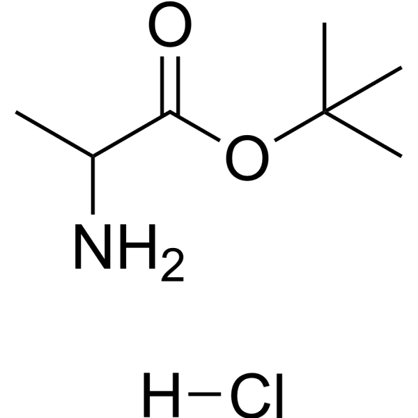 tert-Butyl alaninate hydrochloride Structure