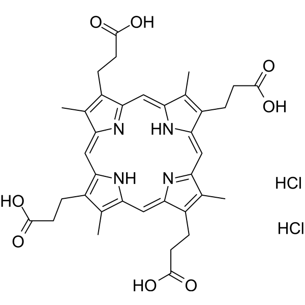 Coproporphyrin I dihydrochloride  Structure