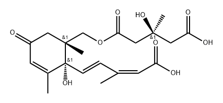 8'-O-(3-hydroxy-3-methylglutaryl)-8'-hydroxyabscisic acid Structure