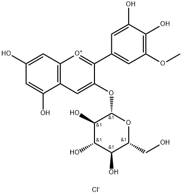 Petunidin-3-O-glucoside chloride Structure