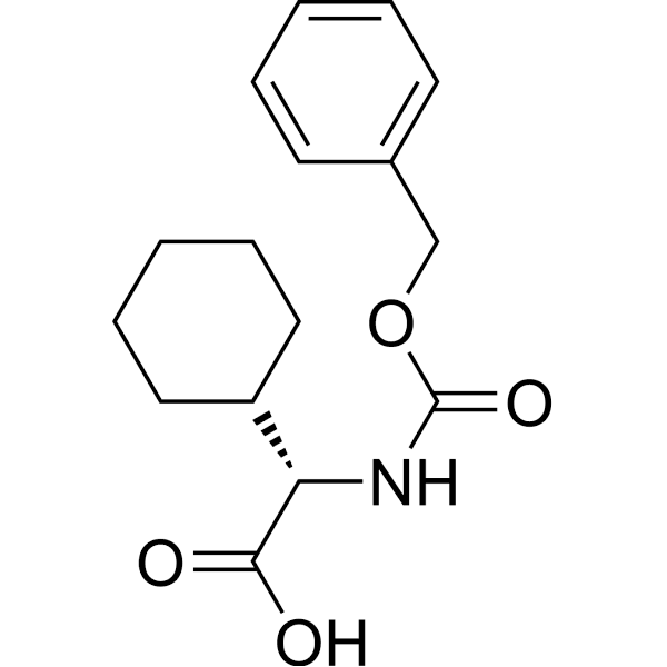 (S)-2-(((benzyloxy)carbonyl)amino)-2-cyclohexylacetic acid Structure