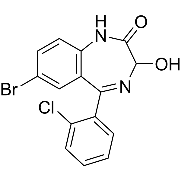 3-Hydroxyphenazepam Structure