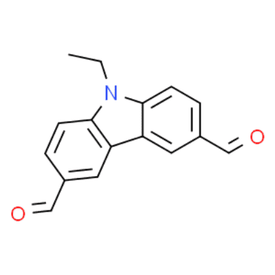9-Ethyl-9H-carbazole-3,6-dicarboxaldehyde  Structure