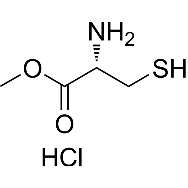 Methyl D-cysteinate hydrochloride Structure